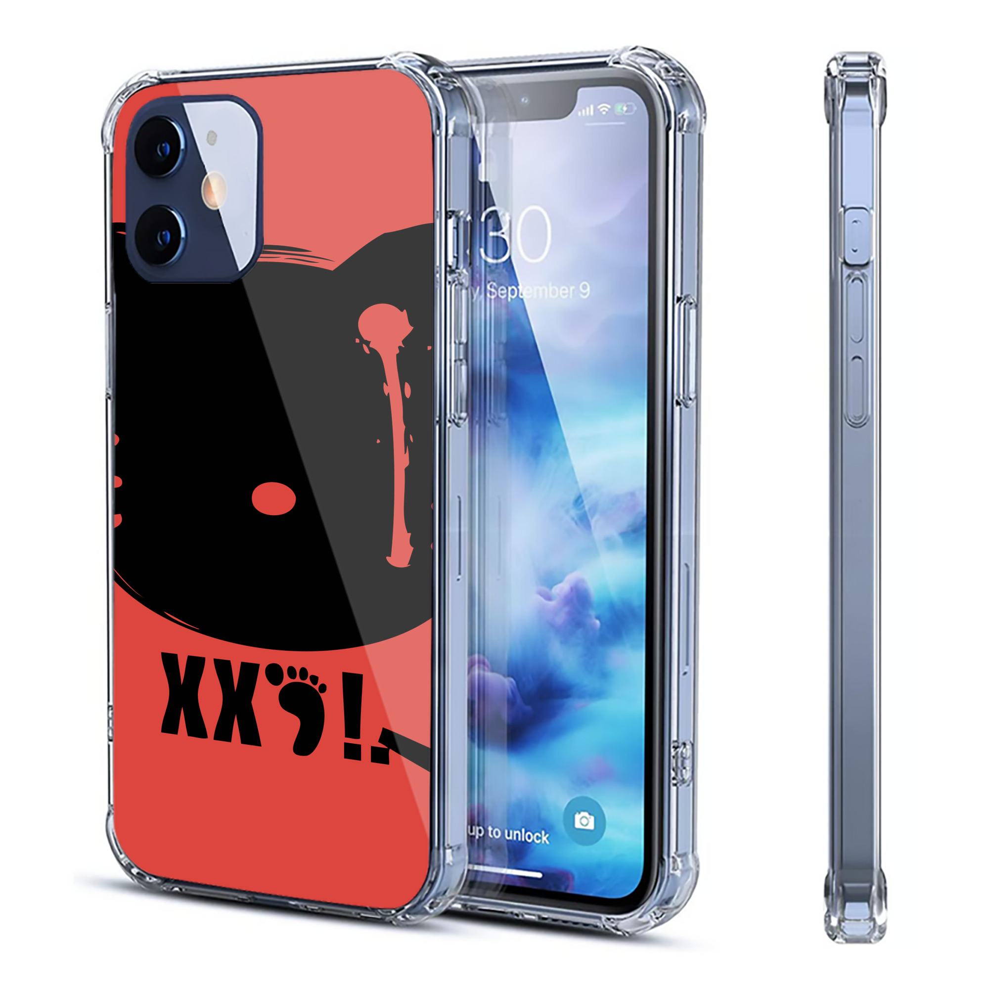 （画像用） Hello Kitty ハローキティ 【iPhone 12シリーズ対応】透明スマホケース（クリアソフトケース）